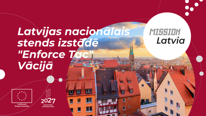 Latvijas nacionālais stends izstādē "Enforce Tac" Vācijā