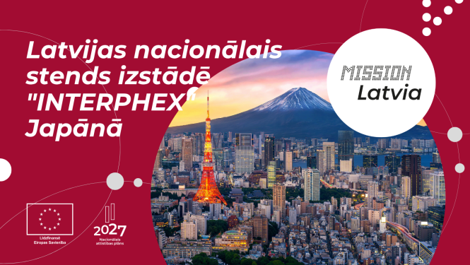 Latvijas nacionālais stends izstādē "INTERPHEX" Japānā