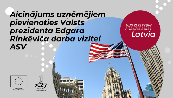 Aicinājums uzņēmējiem pievienoties Valsts prezidenta Edgara Rinkēviča darba vizītei ASV