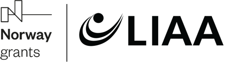 Norvēģijas finanšu instrumenta un LIAA logotips