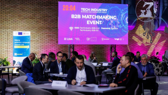 Latvijas ražotāju un ārvalstu iepircēju B2B kontaktbirža izstādes “Tech Industry 2025” laikā