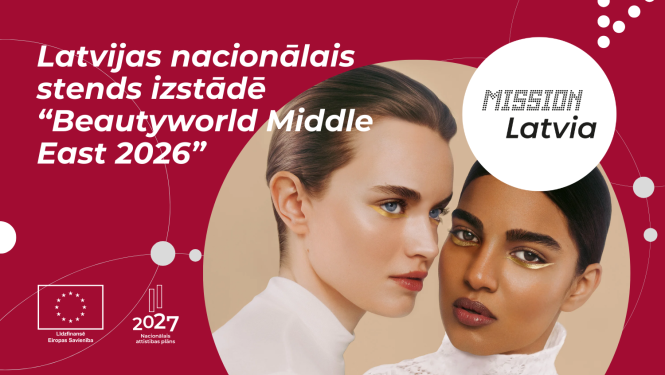 Latvijas nacionālais stends izstādē "Beautyworld Middle East 2026" Apvienotajos Arābu Emirātos