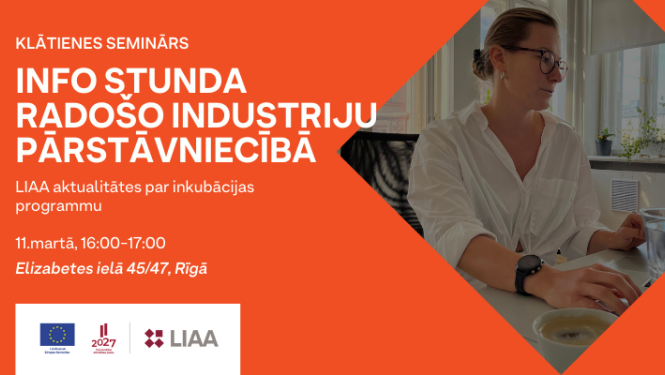 Info stunda Radošo industriju pārstāvniecībā