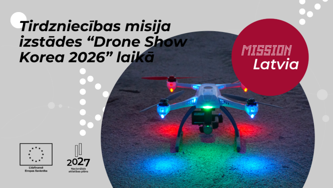 Tirdzniecības misija izstādes “Drone Show Korea 2026" laikā