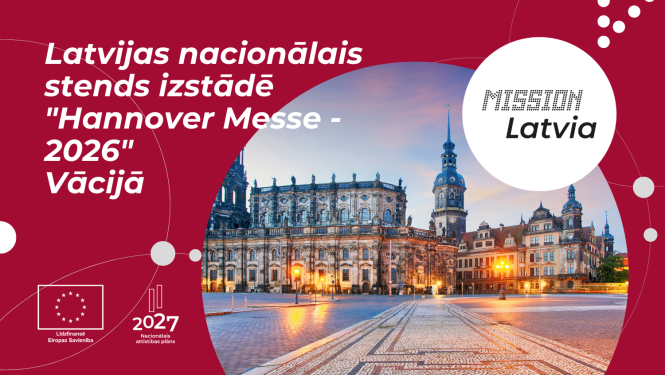 latvijas nacionālais stends izstādē Hannover Messe 2026 Vācijā