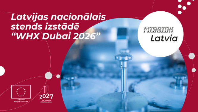 Latvijas nacionālais stends izstādē “WHX Dubai 2026" Dubaijā