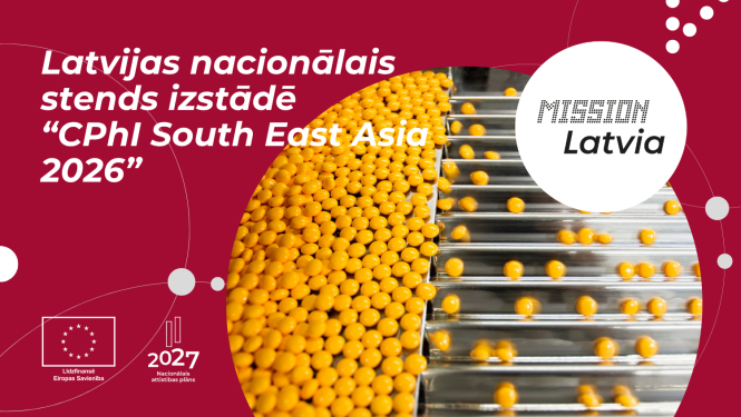 Latvijas nacionālais stends izstādē “CPhI South East Asia 2026" Taizemē