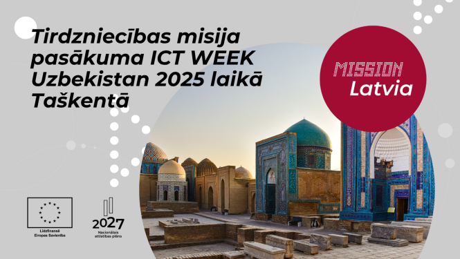 Tirdzniecības misija pasākuma ICT WEEK Uzbekistan 2025 laikā Taškentā (Uzbekistānā)