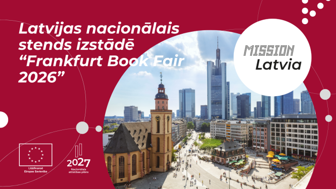 Latvijas nacionālais stends izstādē "Frankfurt Book Fair 2026" Vācijā