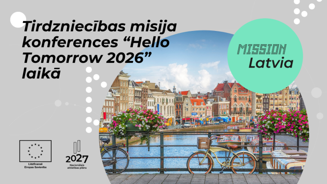 Jaunuzņēmumu tirdzniecības misija konferences "Hello Tomorrow 2026" laikā
