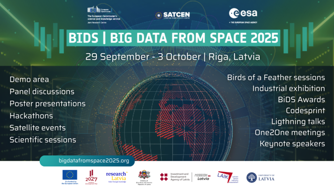 Rīgā norisināsies starptautiskā konference "Big Data from Space"