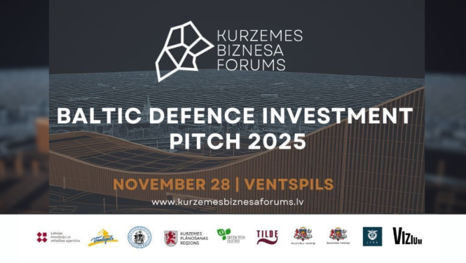 Ventspilī notiks Kurzemes Biznesa forums "Baltic Defence Investment Pitch 2025"