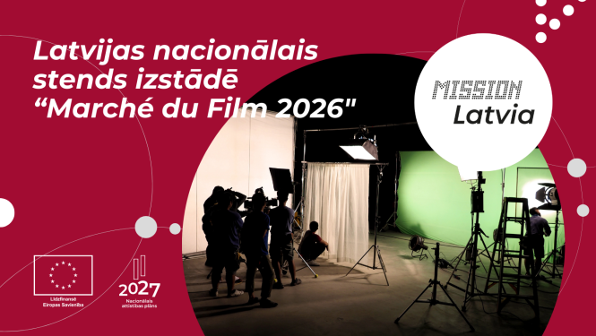 Latvijas nacionālais stends izstādē "Marché du Film 2026" Francijā