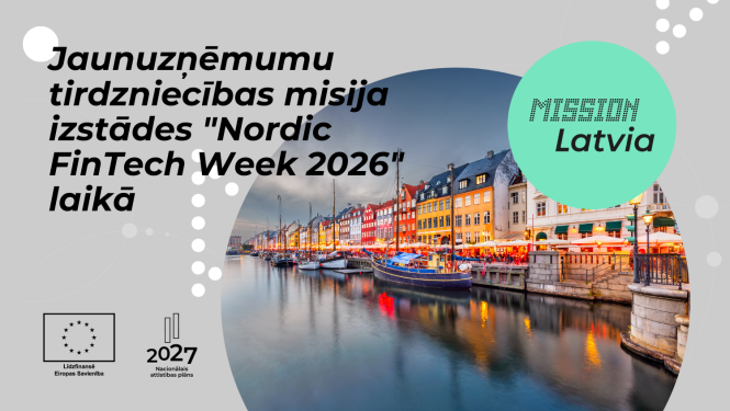 Jaunuzņēmumu tirdzniecības misija izstādes "Nordic FinTech Week 2026" laikā