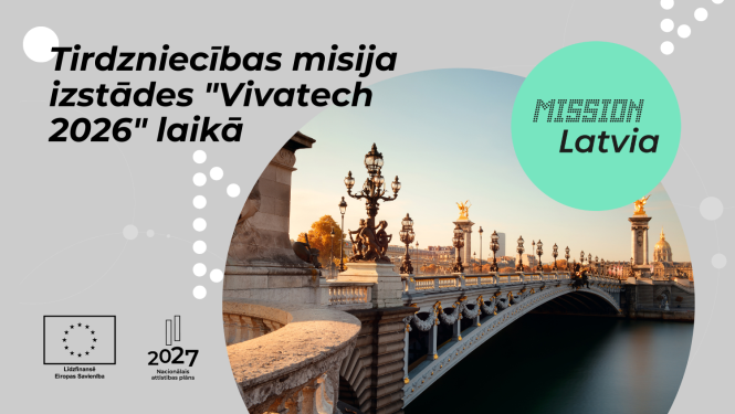 Tirdzniecības misija izstādes "Vivatech 2026" laikā
