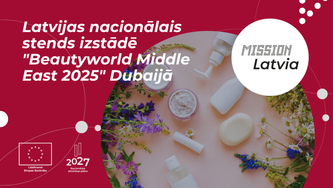 Latvijas nacionālais stends izstādē “Beautyworld Middle East 2025” Dubaijā (AAE)