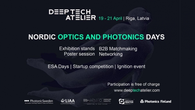 Konference "Nordic Optics and Photonics Days" Deep Tech Atelier 2023
