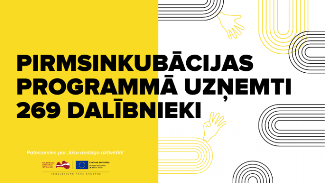 PINK programmā uzņemti 269 dalībnieki