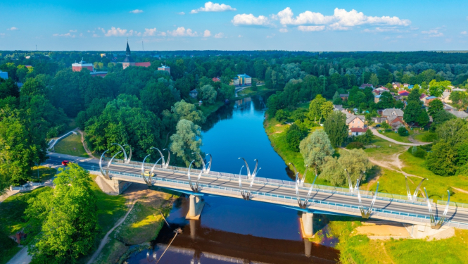 Valmiera, tilts pār Gauju