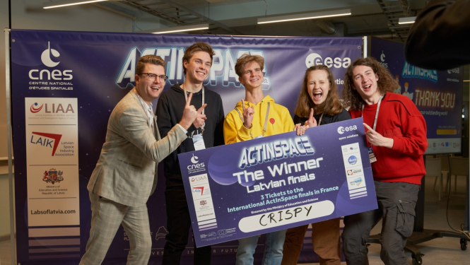 Hakatonā "ActInSpace" uzvar risinājums par emisiju kvotu digitālo tirdzniecības platformu