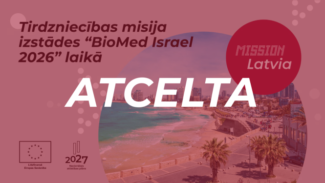 ATCELTA tirdzniecības misija izstādes “BioMed Israel 2026” laikā