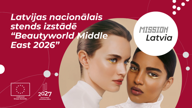 Latvijas nacionālais stends izstādē "Beautyworld Middle East 2026" Apvienotajos Arābu Emirātos