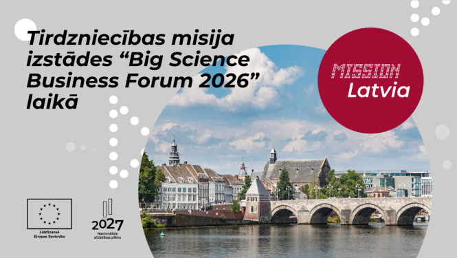 Tirdzniecības misija izstādes “Big Science Business Forum 2026” laikā