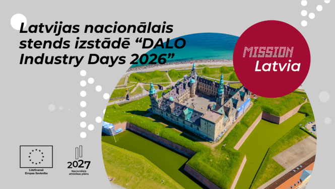 Latvijas nacionālais stends izstādē “DALO Industry Days 2026”