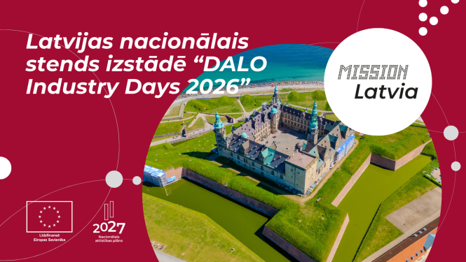 Latvijas nacionālais stends izstādē “DALO Industry Days 2026”