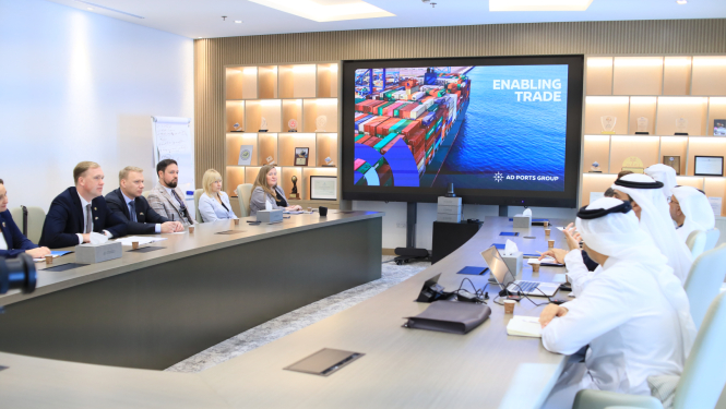 Ekonomikas ministrs vienojas par sadarbību ar vienu no lielākajiem AAE ostu un loģistikas uzņēmumiem “AD Ports Group”