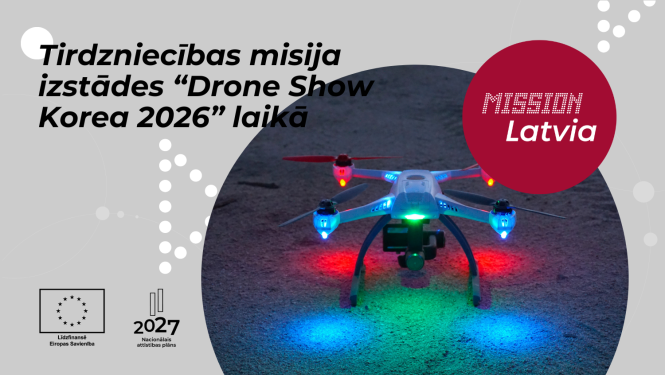 Tirdzniecības misija izstādes “Drone Show Korea 2026" laikā