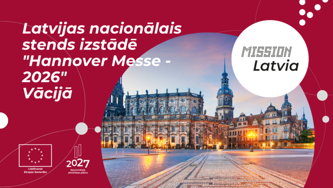 latvijas nacionālais stends izstādē Hannover Messe 2026 Vācijā