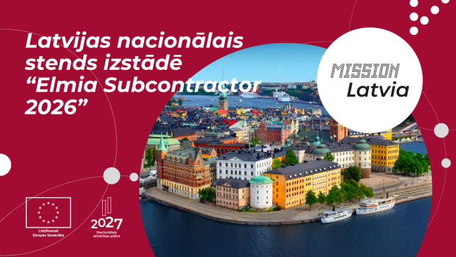Latvijas nacionālais stends izstādē "Elmia Subcontractor 2026" Zviedrijā