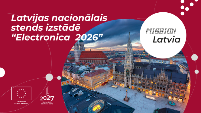 Latvijas nacionālais stends izstādē "Electronica 2026" Vācijā