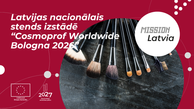 Latvijas nacionālais stends izstādē "Cosmoprof Worldwide Bologna 2026" Itālijā