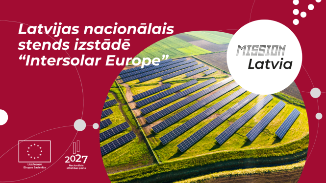 Latvijas nacionālais stends izstādē “Intersolar Europe" Vācijā