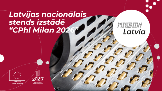 Latvijas nacionālais stends izstādē “CPhl Milan 2026" Itālijā