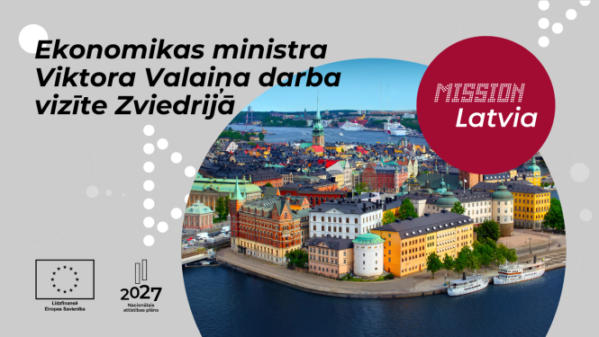 Ekonomikas ministra Viktora Valaiņa darba vizīte Zviedrijā