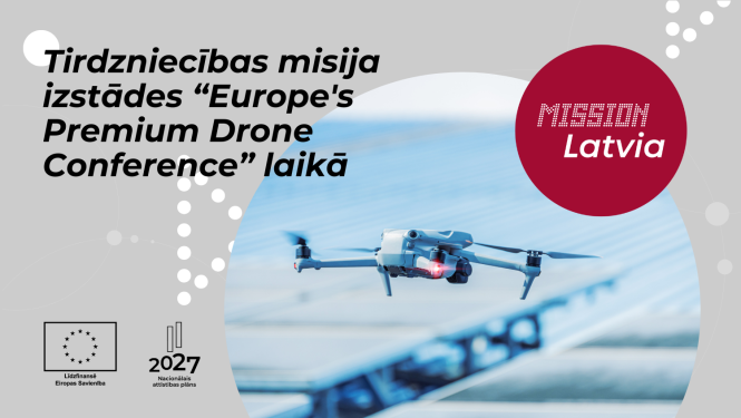 Tirdzniecības misija izstādes “Europe's Premium Drone Conference" laikā