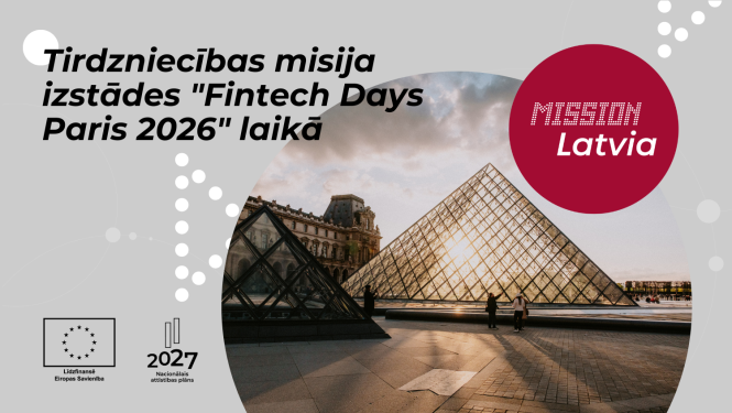 Tirdzniecības misija izstādes "Fintech Days Paris 2026" laikā