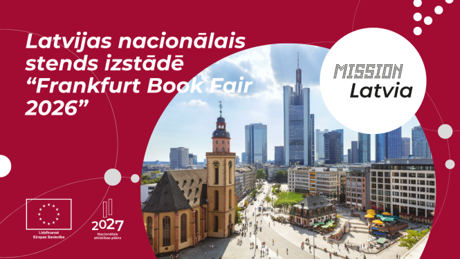 Latvijas nacionālais stends izstādē "Frankfurt Book Fair 2026" Vācijā