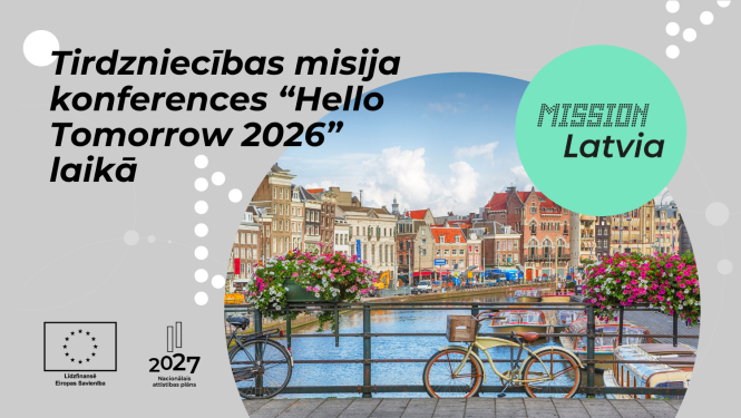 Jaunuzņēmumu tirdzniecības misija konferences "Hello Tomorrow 2026" laikā