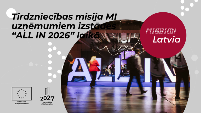 Tirdzniecības misija mākslīgā intelekta nozares uzņēmumiem izstādes un konferences "ALL IN 2026" laikā