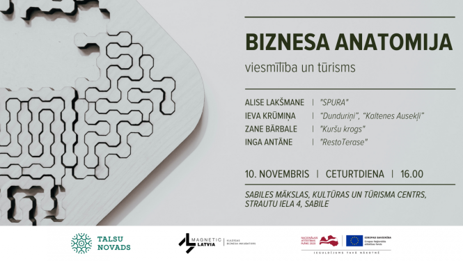 Pieredze, sarunas un diskusija: “Biznesa anatomija” - viesmīlība un tūrisms