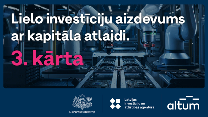 Aizdevumi ar kapitāla atlaidi eksportējošiem komersantiem lielo investīciju projektu atbalstam, 3. kārta