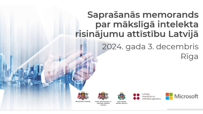 Parakstīs saprašanās memorandu ar Microsoft 