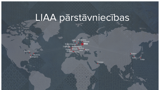 LIAA pārstāvniecību karte 2022