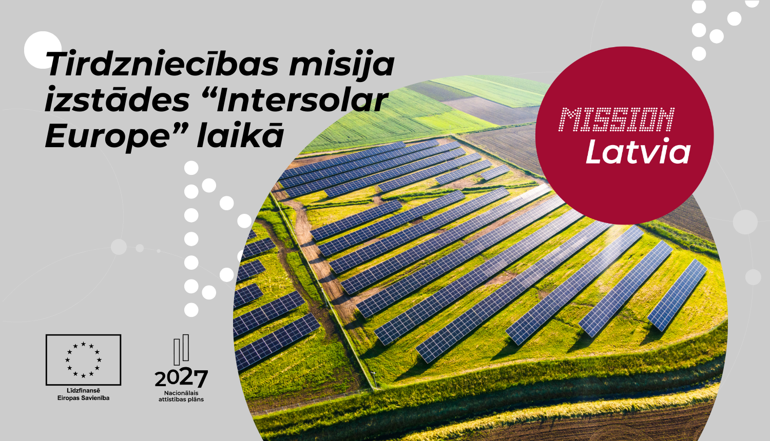 Tirdzniecības misija izstādē “Intersolar Europe" Vācijā