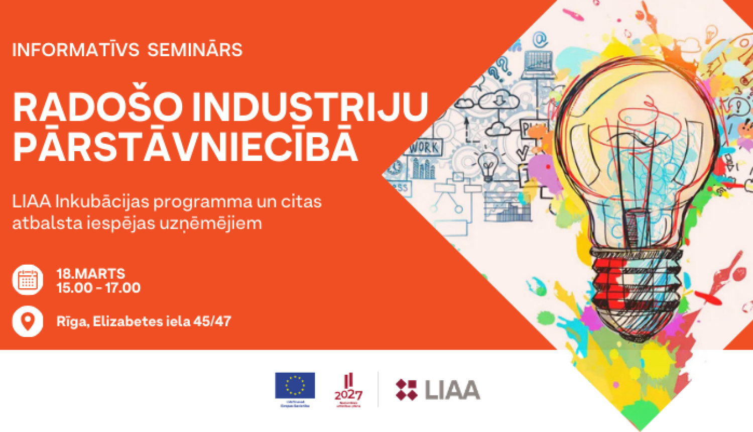 Info stunda Radošo industriju pārstāvniecībā