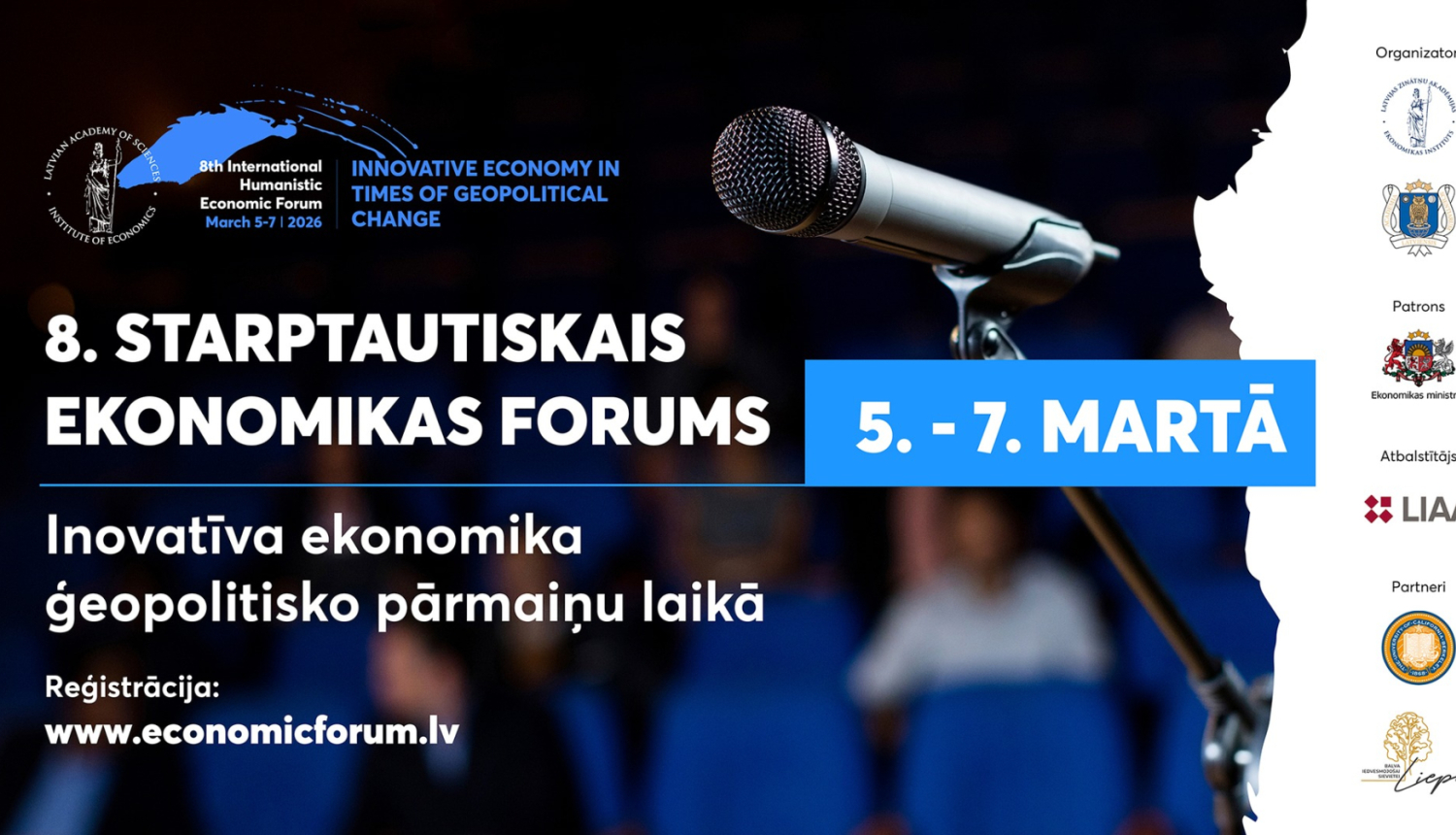  8. Starptautiskais Humānistiskās ekonomikas forums Latvijas Zinātņu akadēmijā